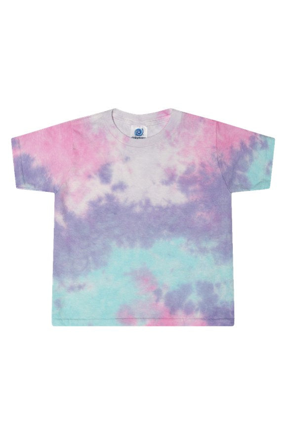 Women's Cut Cotton Candy Galaxy Tie Dye T-Shirt Medium