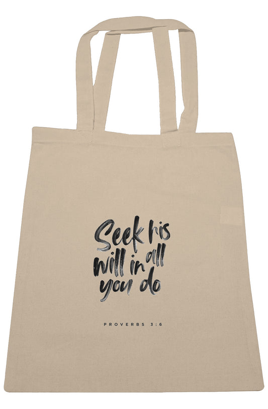 Prov3:6 Large Canvas Tote